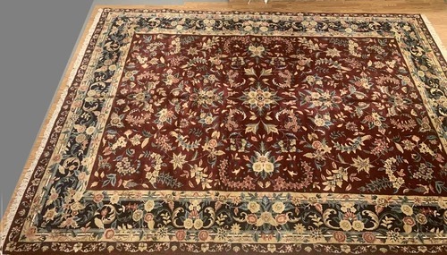 9.9 x 14 ft Indo Kashaan Hand Knotted 100% Wool Rug