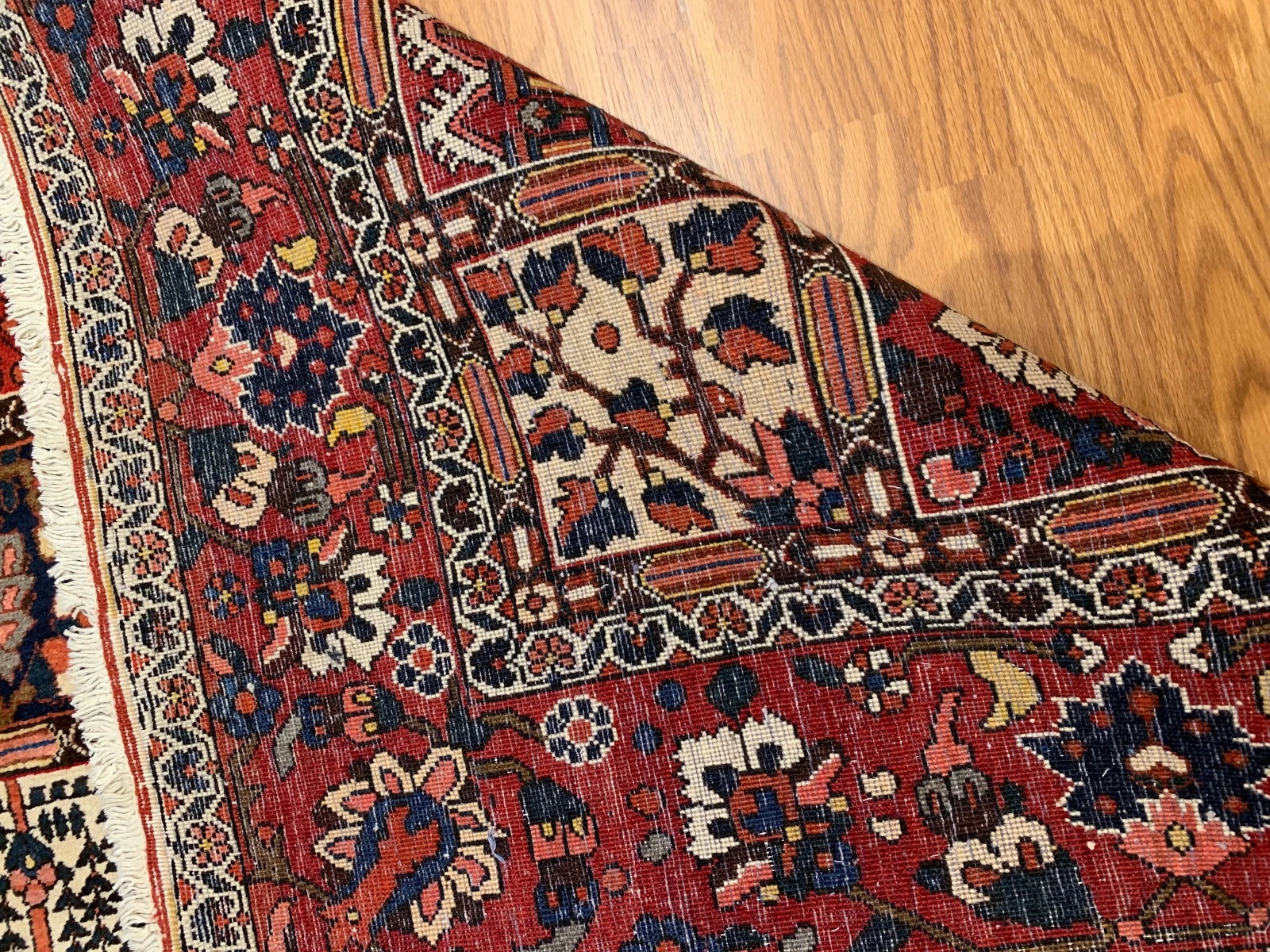 6.10 x 10.1 Vintage Hand Knotted 100% Wool Vegetable Dye Area Rug