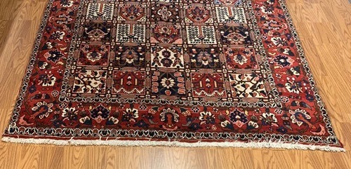 6.10 x 10.1 Vintage Hand Knotted 100% Wool Vegetable Dye Area Rug