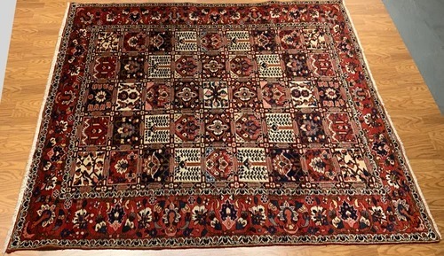 6.10 x 10.1 Vintage Hand Knotted 100% Wool Vegetable Dye Area Rug