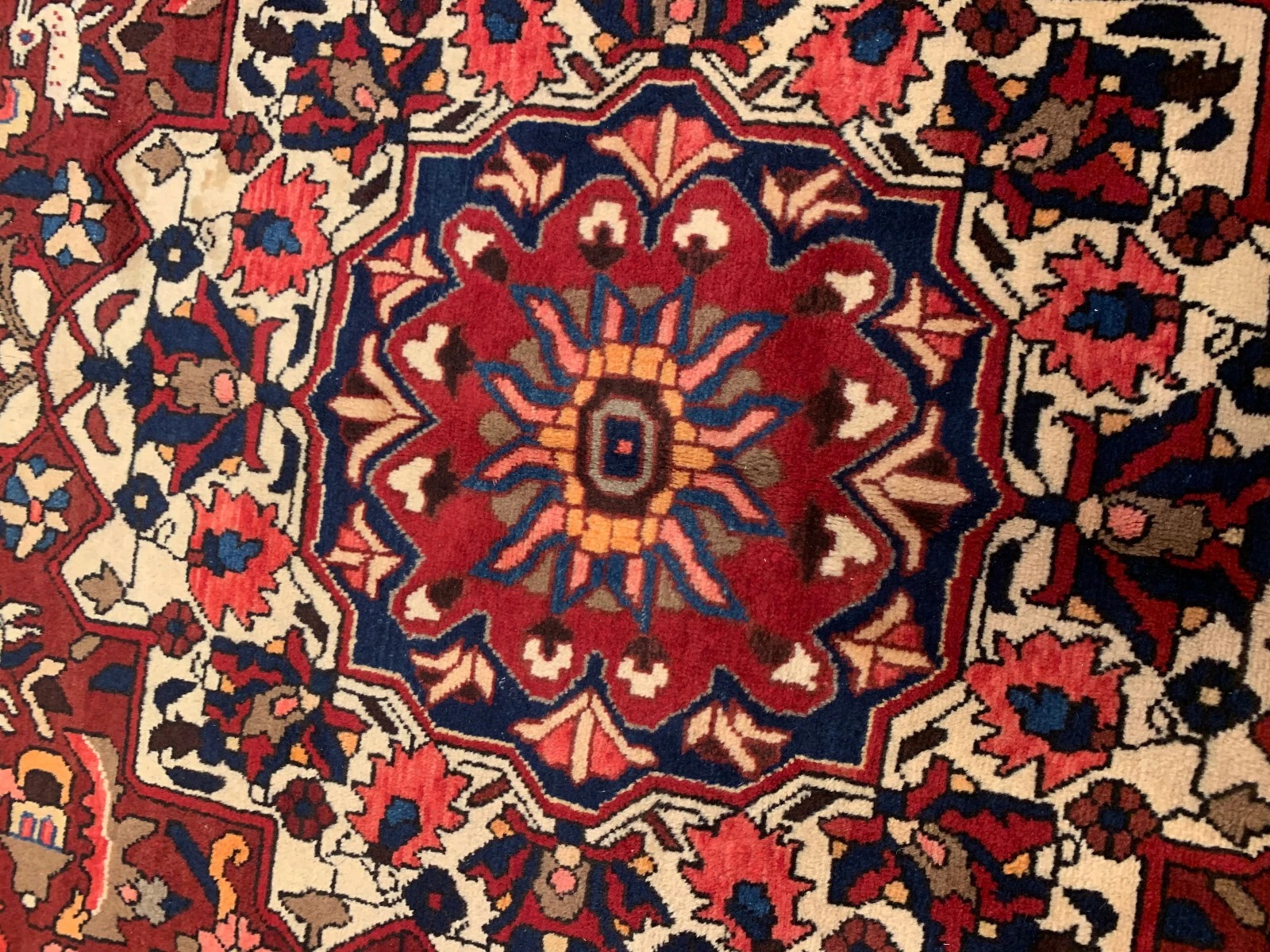 6.10 x 10.1 Vintage Hand Knotted 100% Wool Vegetable Dye Area Rug