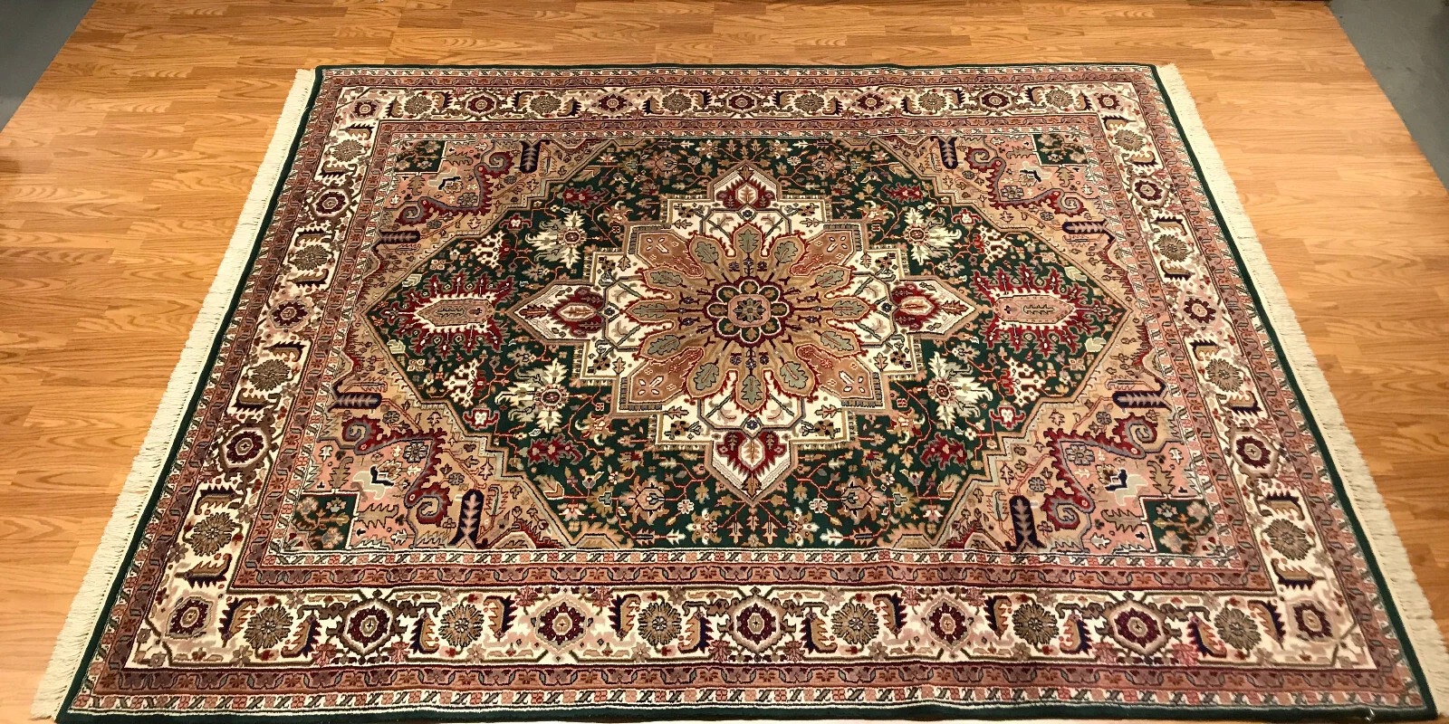 8 X 10 Hand Knotted 100% Wool Area Rug