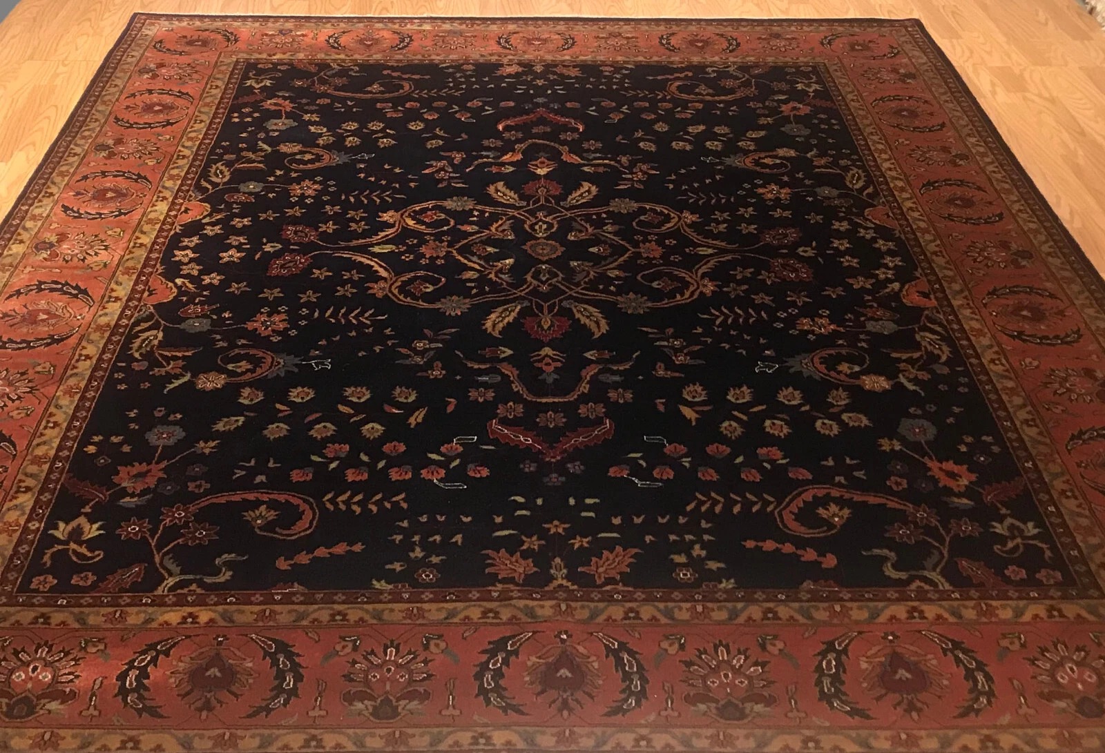 8 x 10 Hand Knotted 100% Wool Area Rug