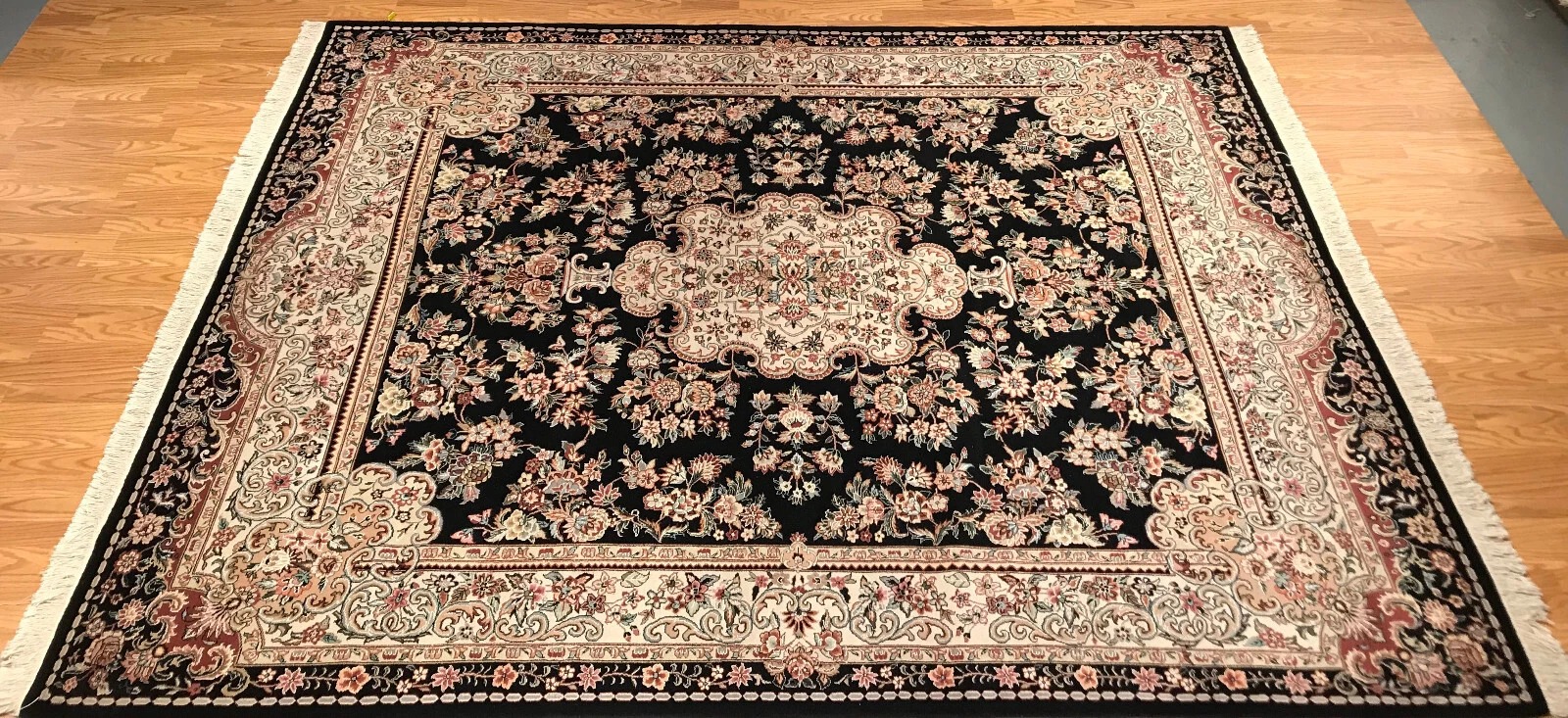 8 x 10 New Hand Knotted Wool & Silk Area Rug