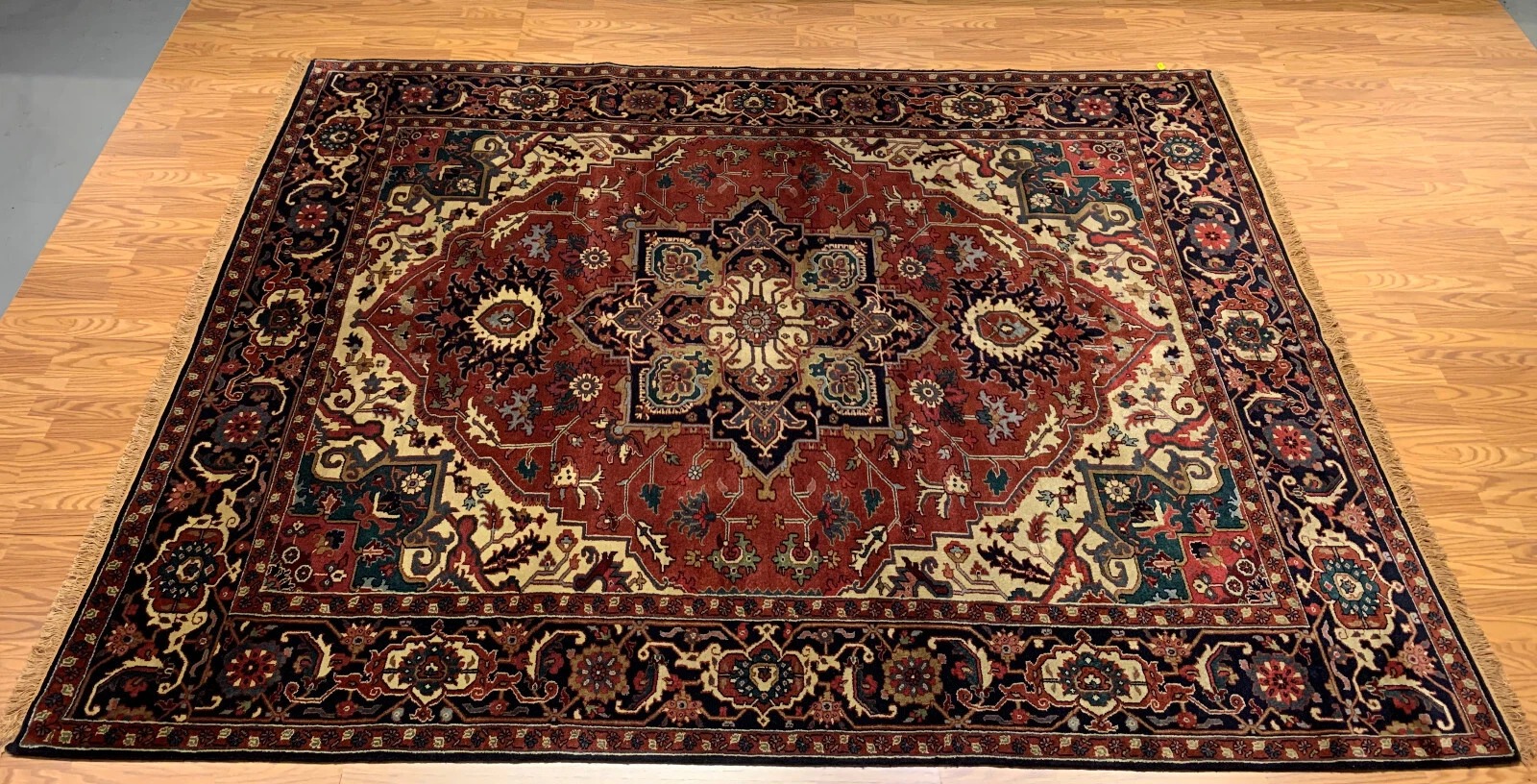 8 x 10 Antique Reproduction Hand Knotted 100% Wool Area Rug