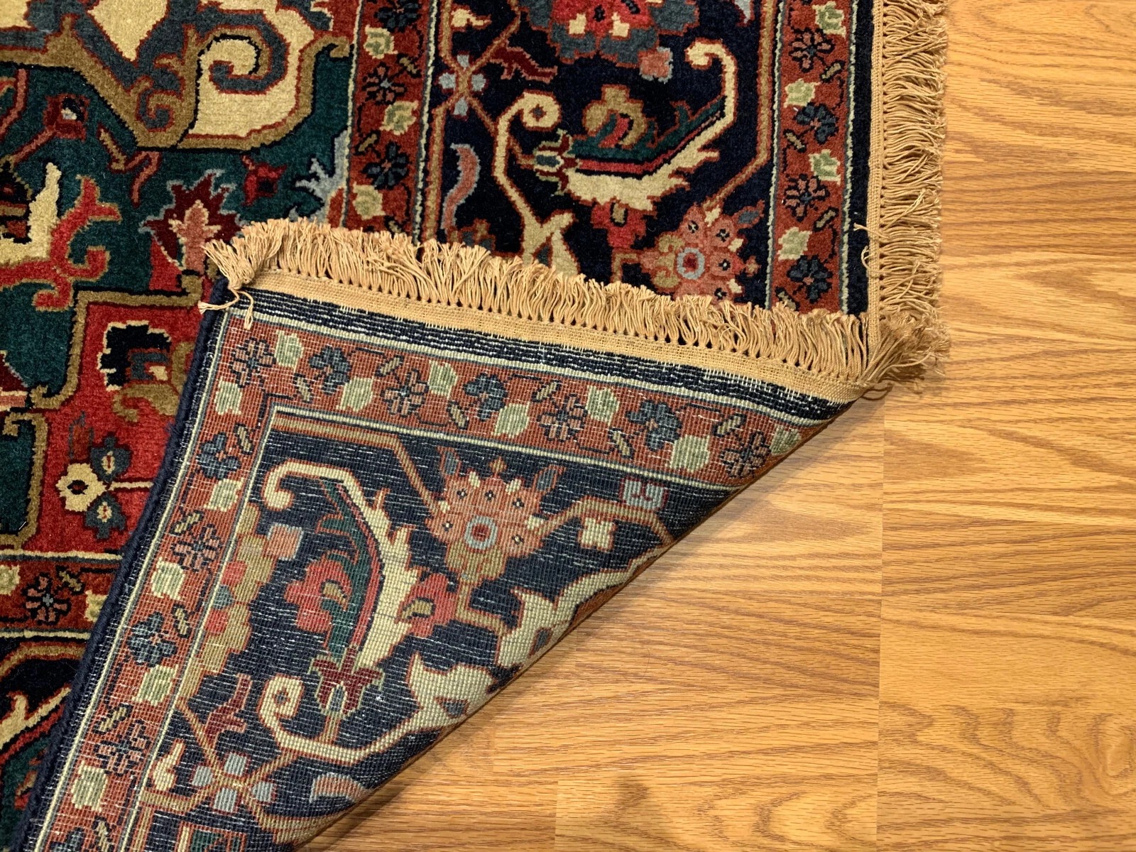 8 x 10 Antique Reproduction Hand Knotted 100% Wool Area Rug