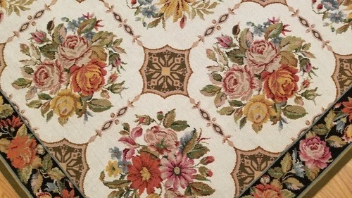 5 x 8 Hand woven French Aubusson Needle point 100% wool Area rug