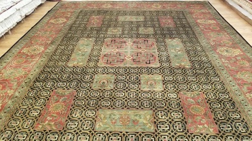 9 x 12 Very Beautiful Indo Agra All Over Wool Hand-Knotted Oriental Rug