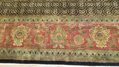9 x 12 Very Beautiful Indo Agra All Over Wool Hand-Knotted Oriental Rug