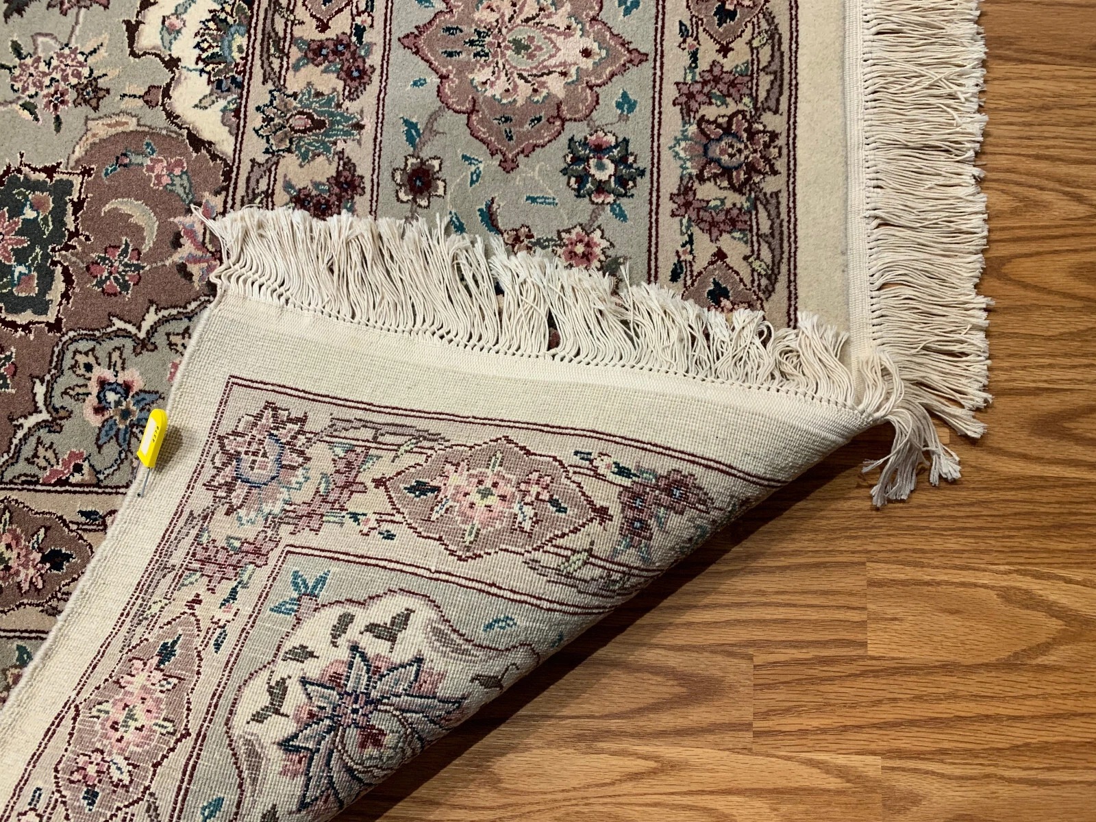 9 x 12 Hand Knotted Wool & Silk Area Rug