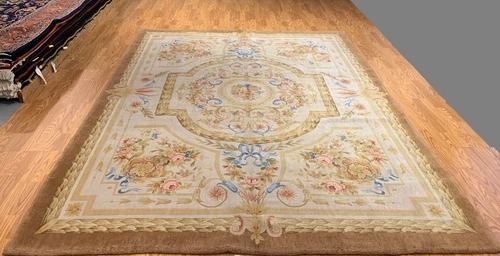 8 x 10 New Savonnerie Hand Knotted 100% Wool Area Rug