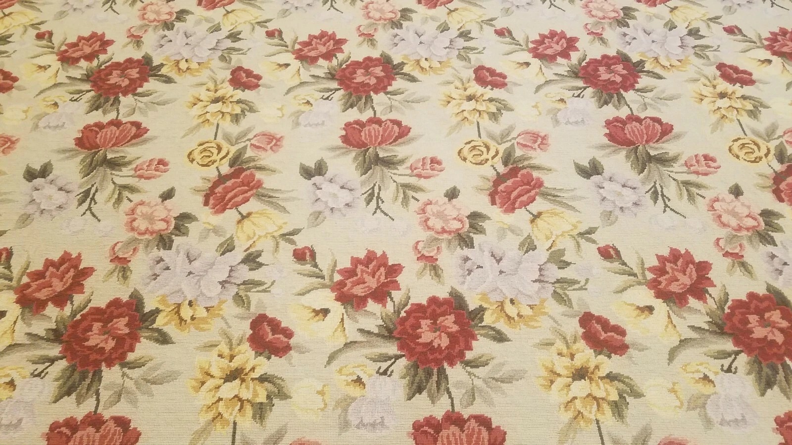 9 x 12 Hand woven French Aubusson Needle point 100% wool Area rug