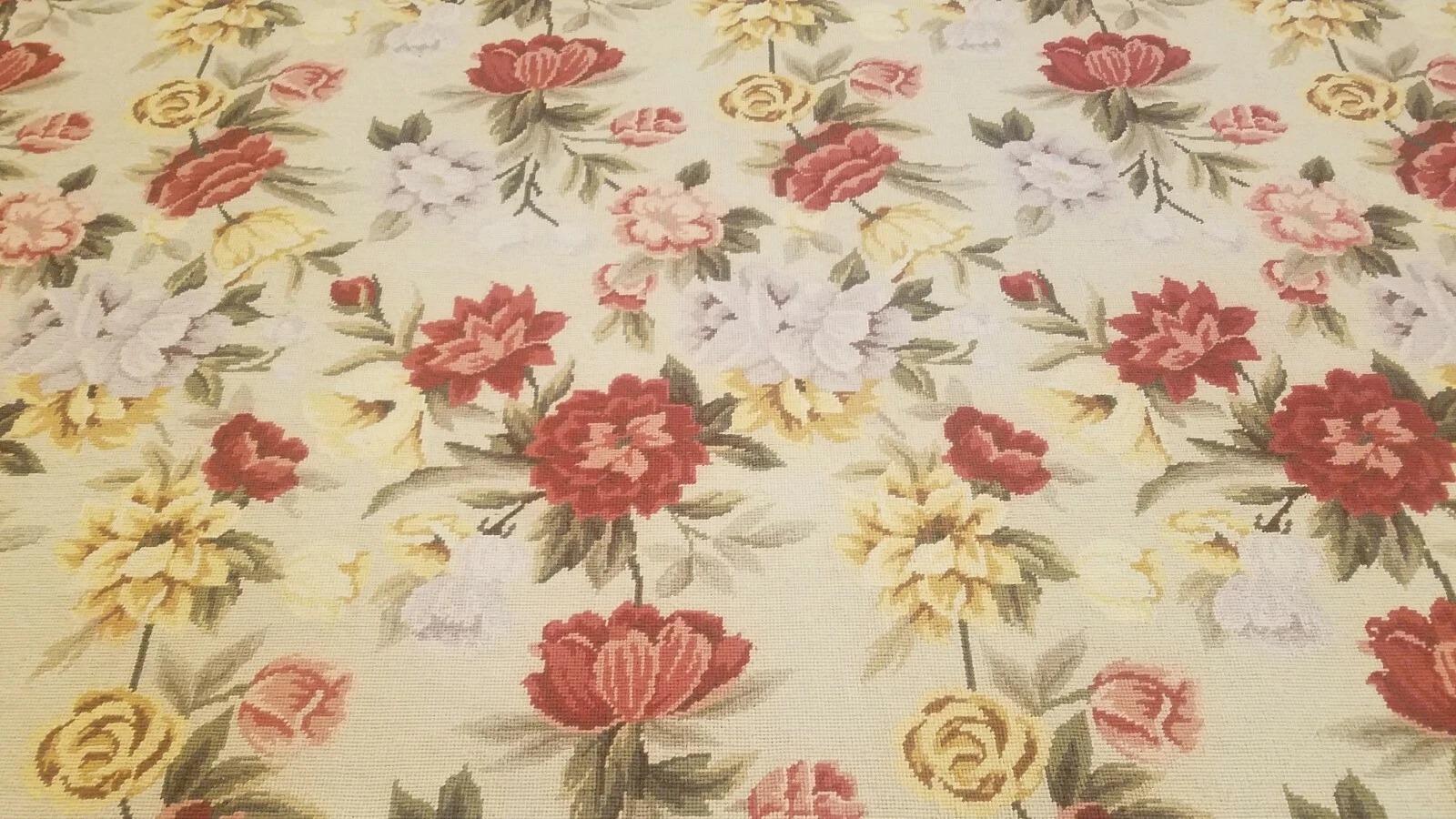 9 x 12 Hand woven French Aubusson Needle point 100% wool Area rug