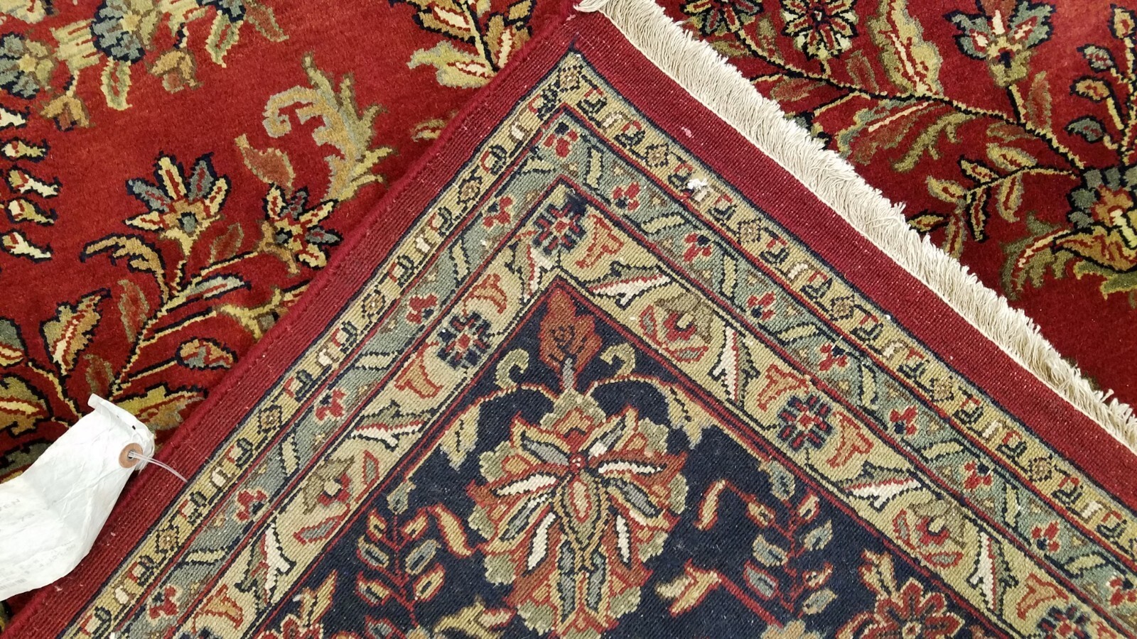 8 x 10 Stunning Beautiful fine Quality Indo Sarouk Hand Knotted Wool Rug