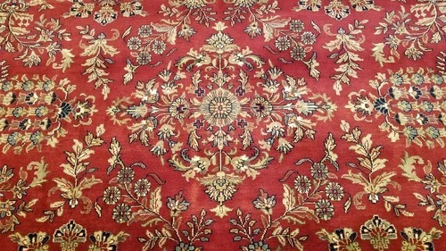 8 x 10 Stunning Beautiful fine Quality Indo Sarouk Hand Knotted Wool Rug