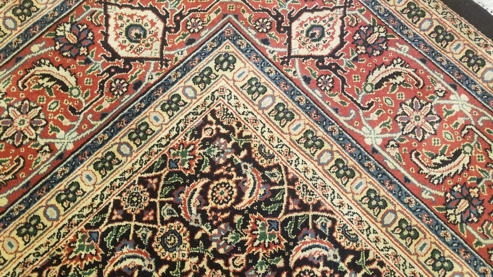9 x 12 Black Very High Quality Harati hand Knotted Wool Oriental Rug