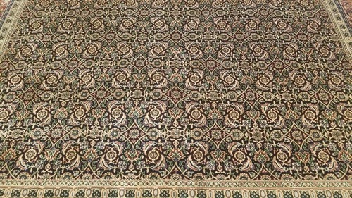9 x 12 Black Very High Quality Harati hand Knotted Wool Oriental Rug