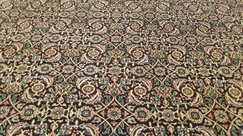9 x 12 Black Very High Quality Harati hand Knotted Wool Oriental Rug