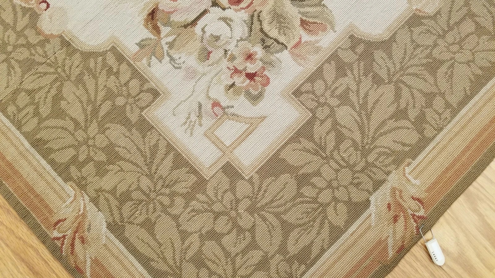 6 x 9 Hand woven French Aubusson Needle point 100% wool Area rug
