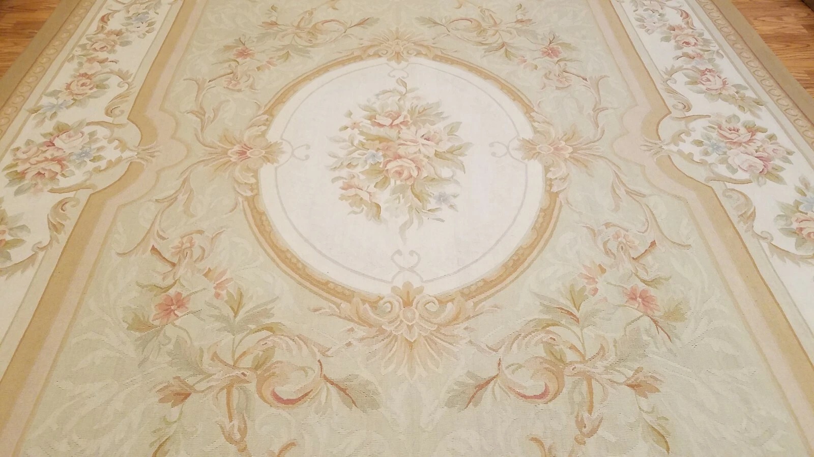 9 x 12 Hand woven French Aubusson Tapestry 100% wool Area rug