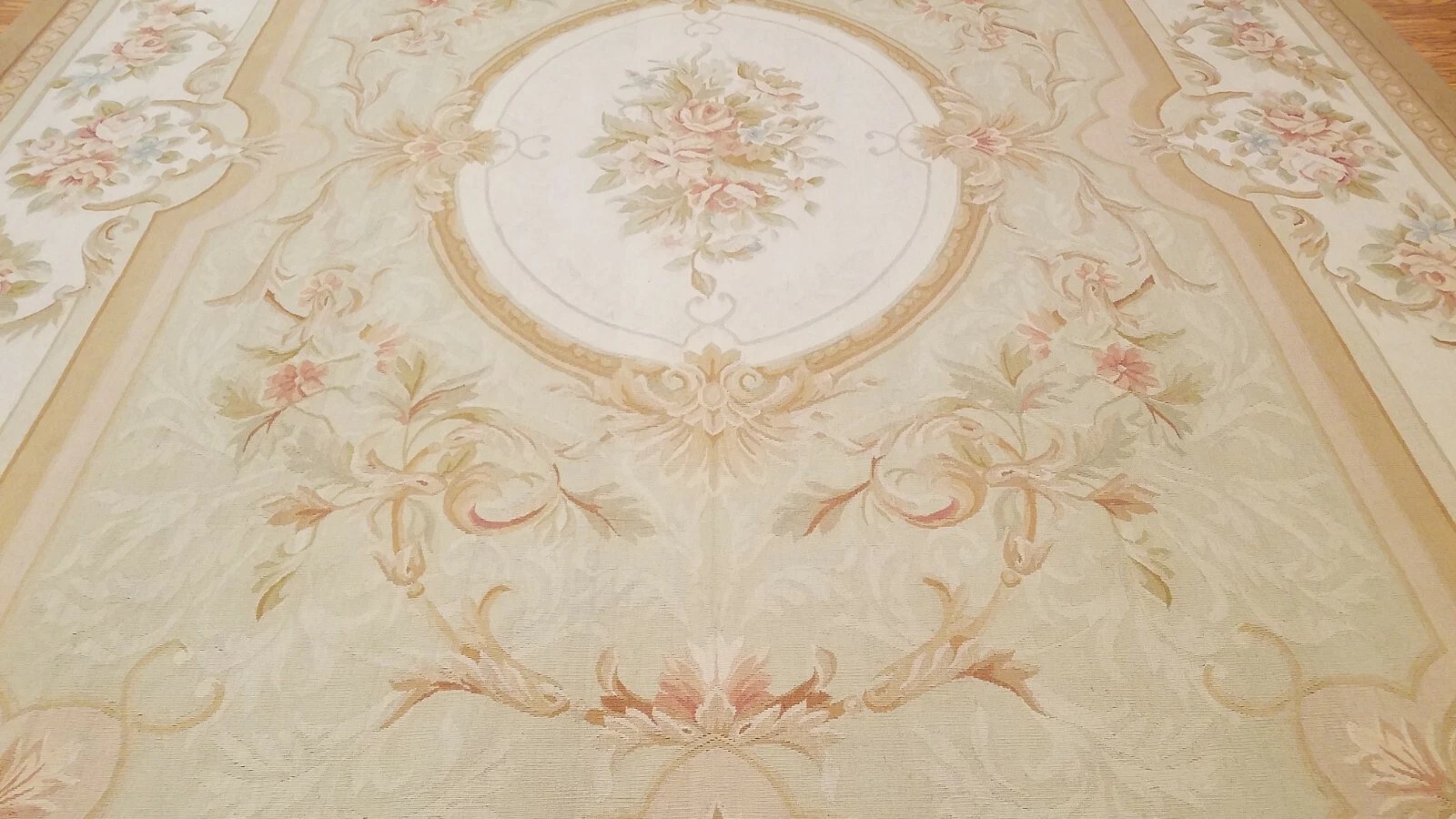 9 x 12 Hand woven French Aubusson Tapestry 100% wool Area rug