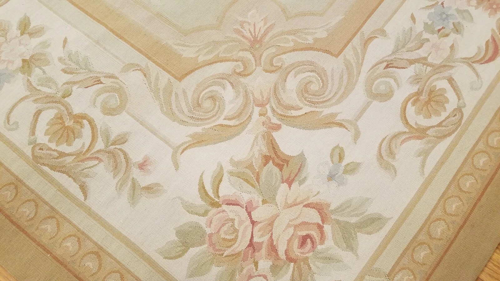 9 x 12 Hand woven French Aubusson Tapestry 100% wool Area rug
