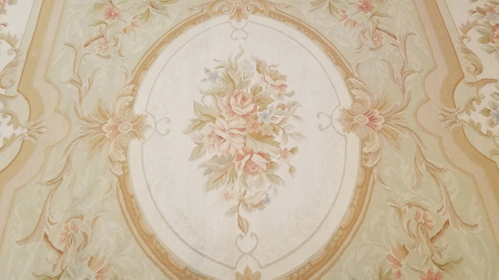 9 x 12 Hand woven French Aubusson Tapestry 100% wool Area rug