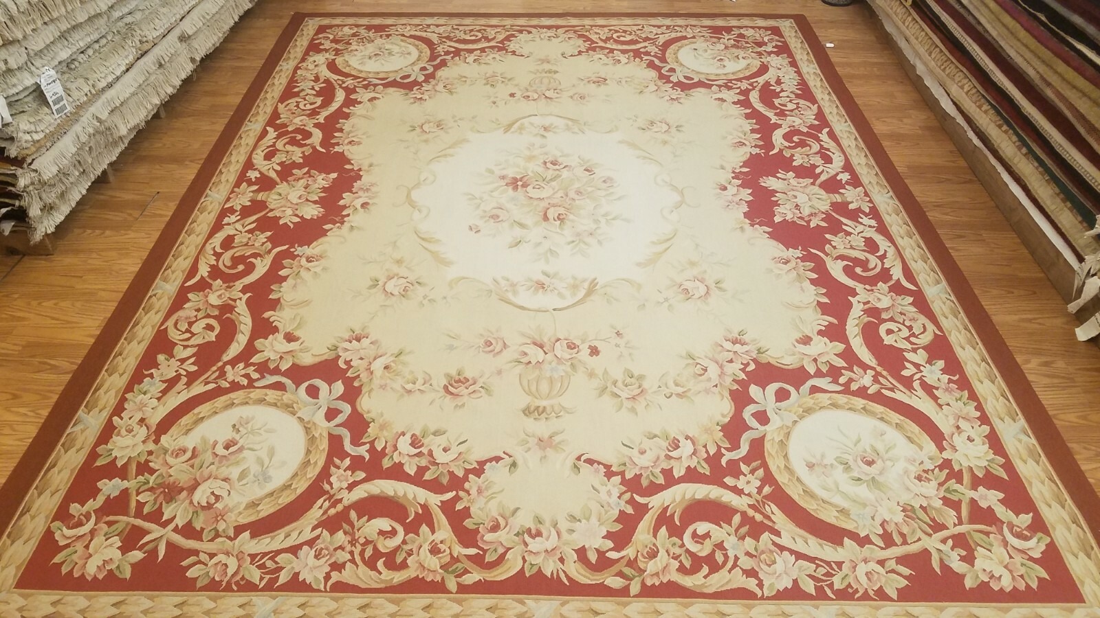 9 x 12 Hand woven French Aubusson Tapestry 100% wool Area rug EB334857186333 Montaage