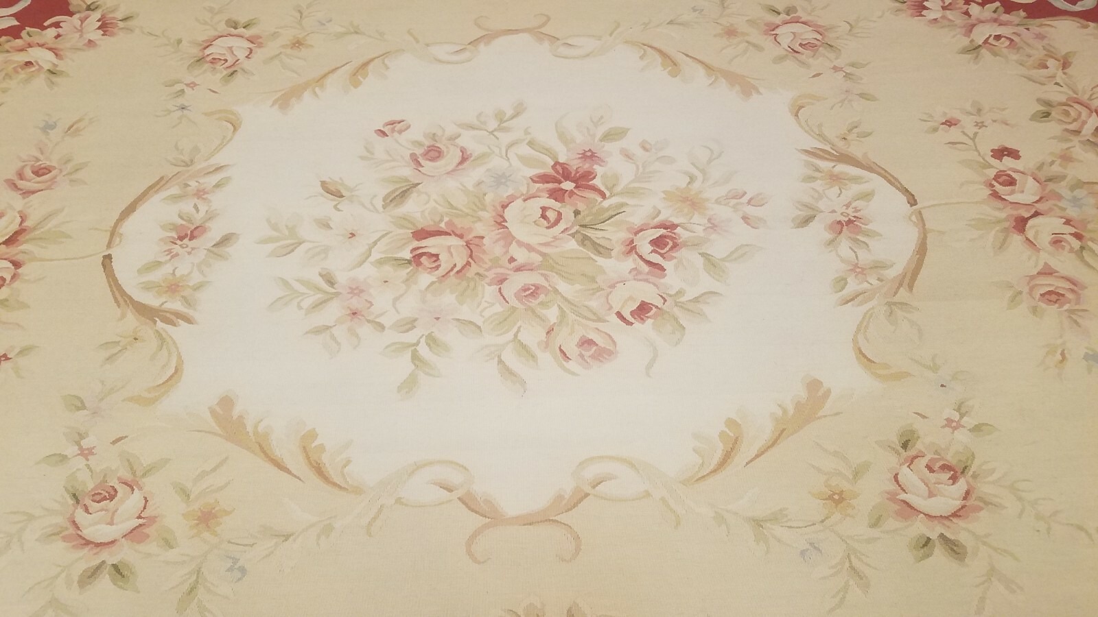 9 x 12 Hand woven French Aubusson Tapestry 100% wool Area rug