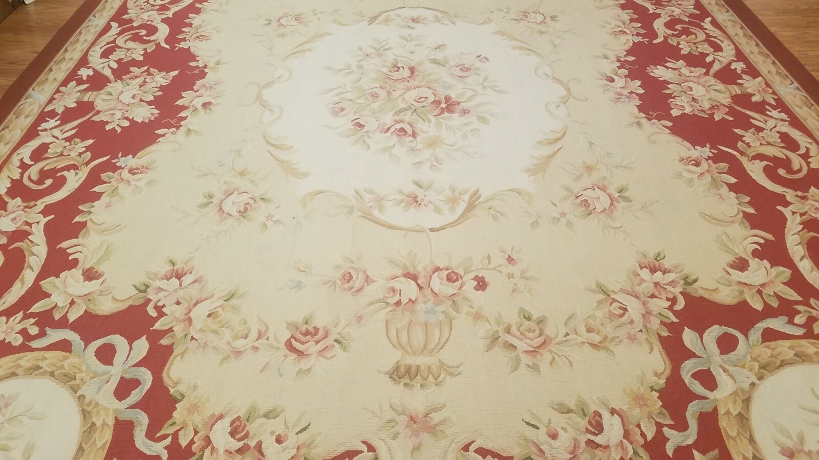 9 x 12 Hand woven French Aubusson Tapestry 100% wool Area rug