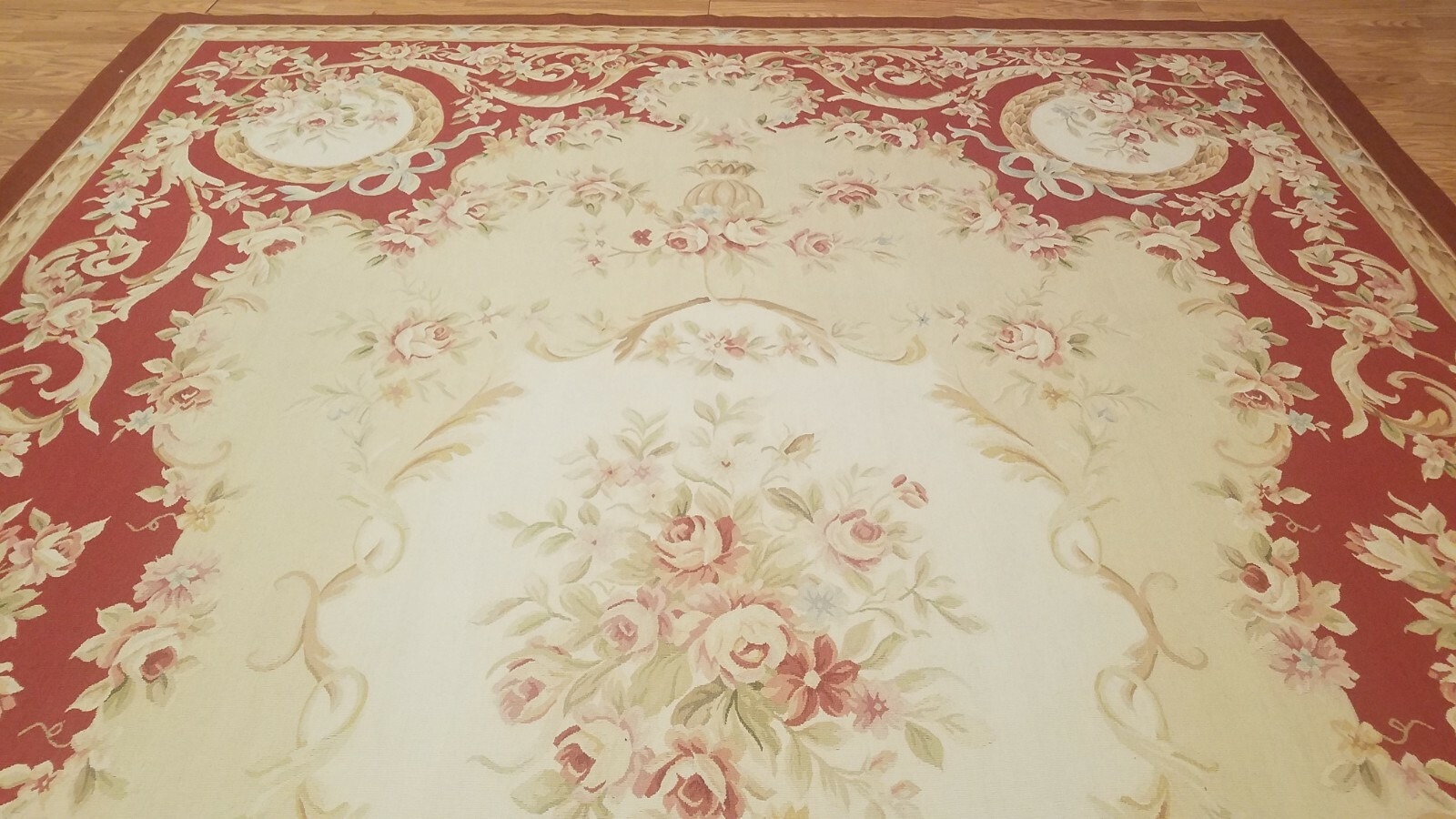 9 x 12 Hand woven French Aubusson Tapestry 100% wool Area rug