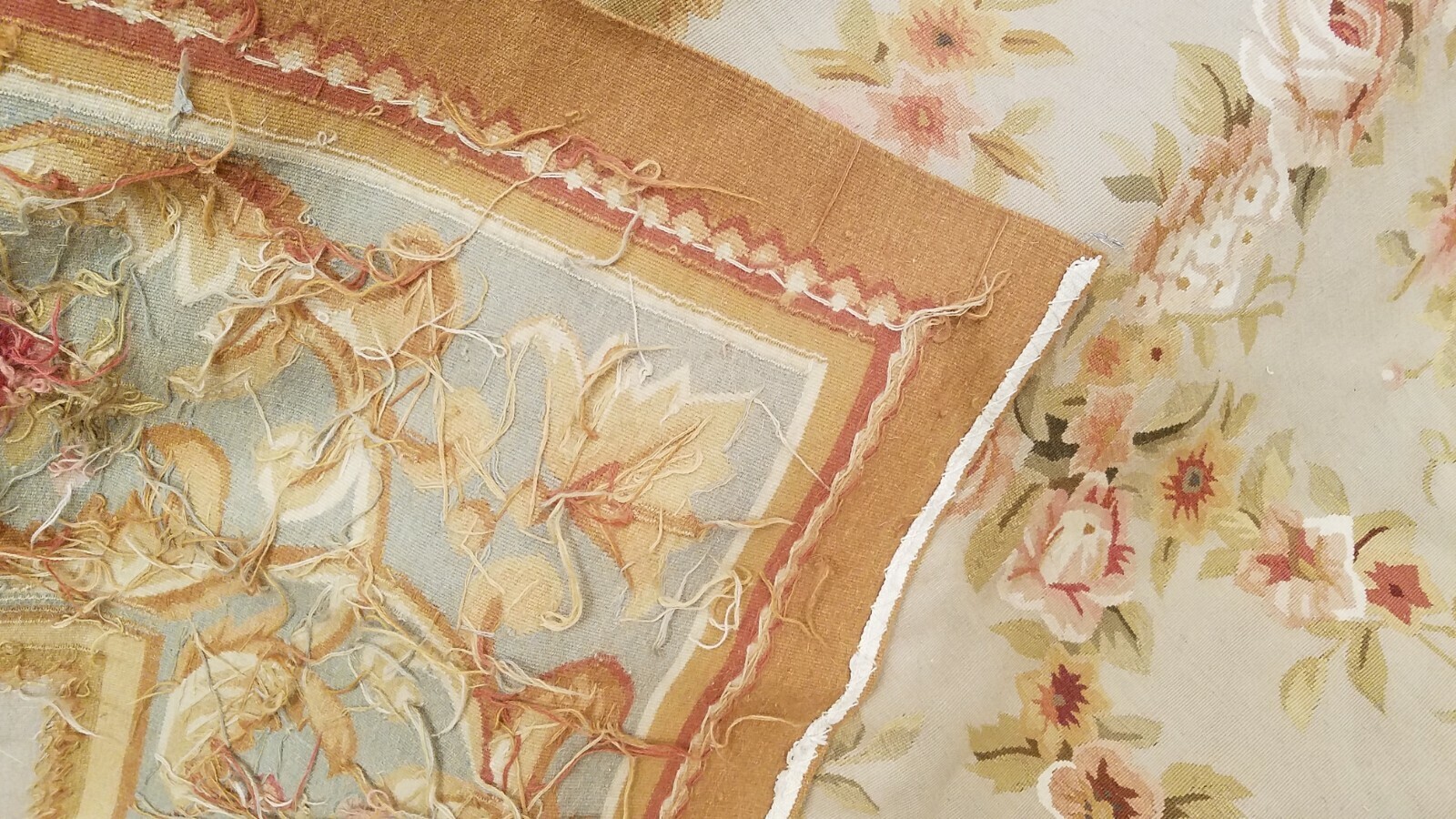 12' x 16' Hand woven French Aubusson Weave 100% wool Area rug
