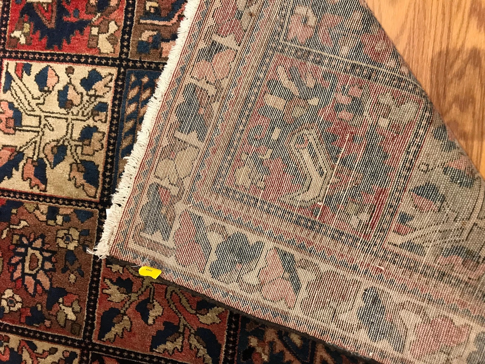 5 x 7.4 Vintage Tribal 100% Wool Hand Knotted Vegetable Dye Area Rug