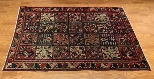 5 x 7.4 Vintage Tribal 100% Wool Hand Knotted Vegetable Dye Area Rug