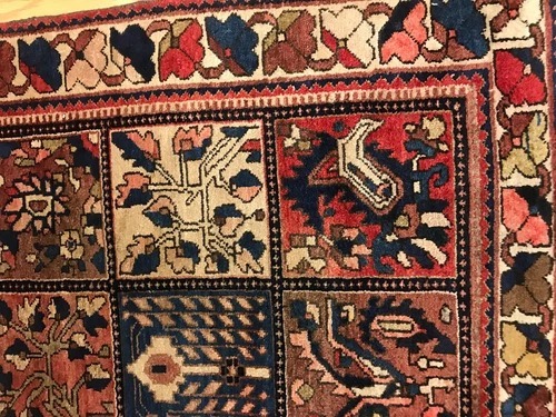 5 x 7.4 Vintage Tribal 100% Wool Hand Knotted Vegetable Dye Area Rug