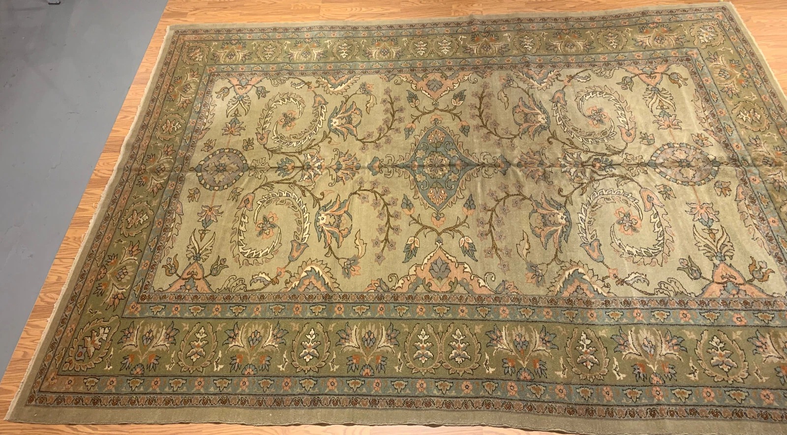 9.2 x 13.3 FineTurkish Ushack Hand knotted Wool