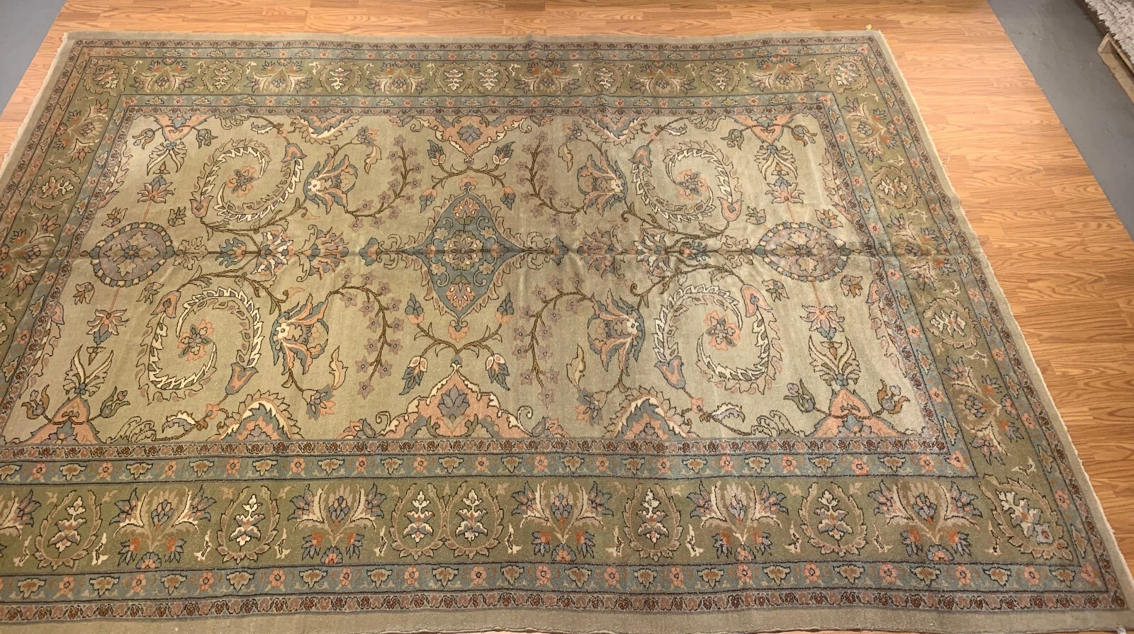 9.2 x 13.3 FineTurkish Ushack Hand knotted Wool