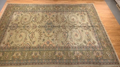 9.2 x 13.3 FineTurkish Ushack Hand knotted Wool