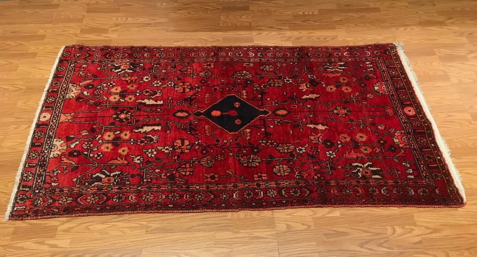 4.6 x 7.2 Vintage Tribal 100% Wool Hand Knotted Vegetable Dye Area Rug