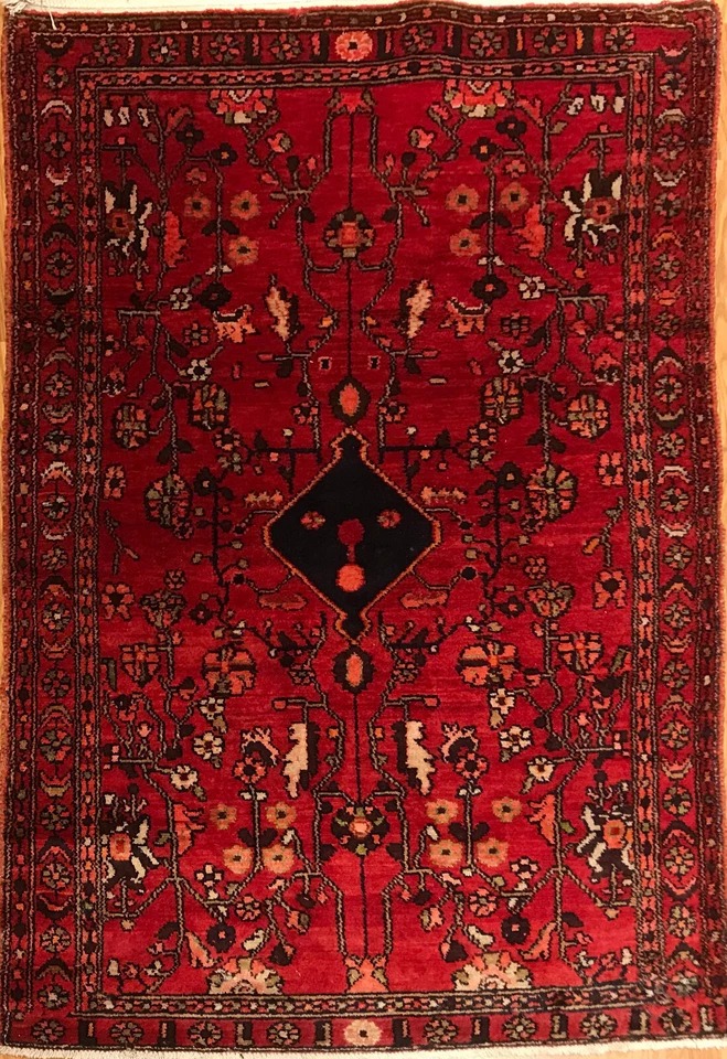 4.6 x 7.2 Vintage Tribal 100% Wool Hand Knotted Vegetable Dye Area Rug