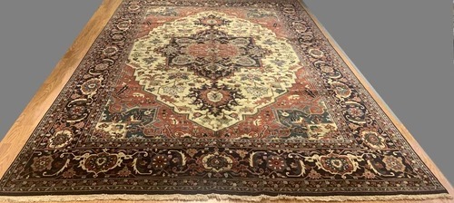 10 x 13.10 ft Indo Hariz Hand Knotted 100% Wool Rug