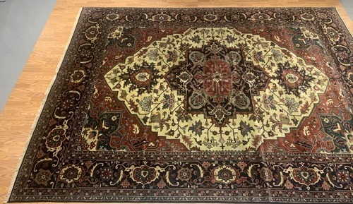 10 x 13.10 ft Indo Hariz Hand Knotted 100% Wool Rug