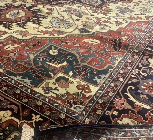 10 x 13.10 ft Indo Hariz Hand Knotted 100% Wool Rug