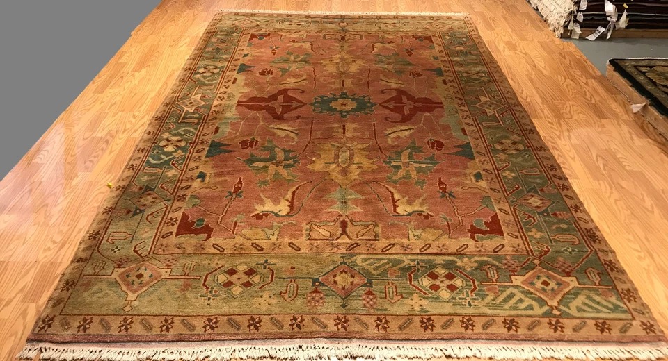 8 X 10 Hand Knotted 100% Wool Area Rug EB334928333442 Montaage