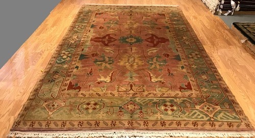 8 X 10 Hand Knotted 100% Wool Area Rug
