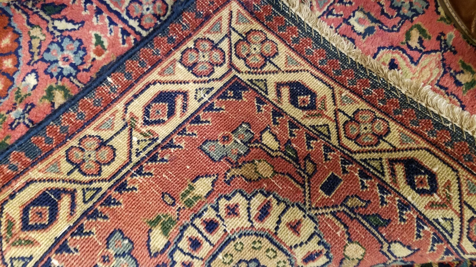 8 x 10 Stunning Beautiful fine Quality Indo Sarouk Hand Knotted Wool Rug