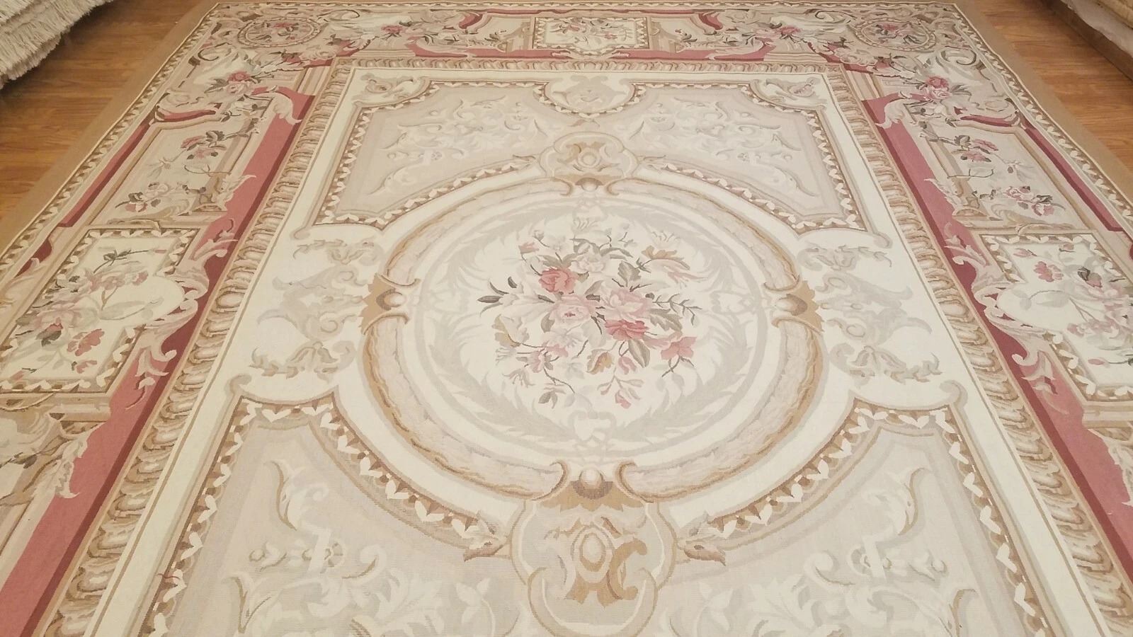 9 x 12 Hand woven French Aubusson Tapestry 100% wool Area rug