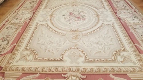 9 x 12 Hand woven French Aubusson Tapestry 100% wool Area rug