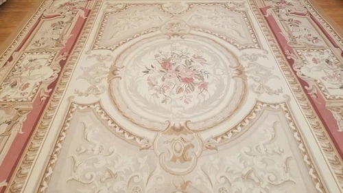 9 x 12 Hand woven French Aubusson Tapestry 100% wool Area rug