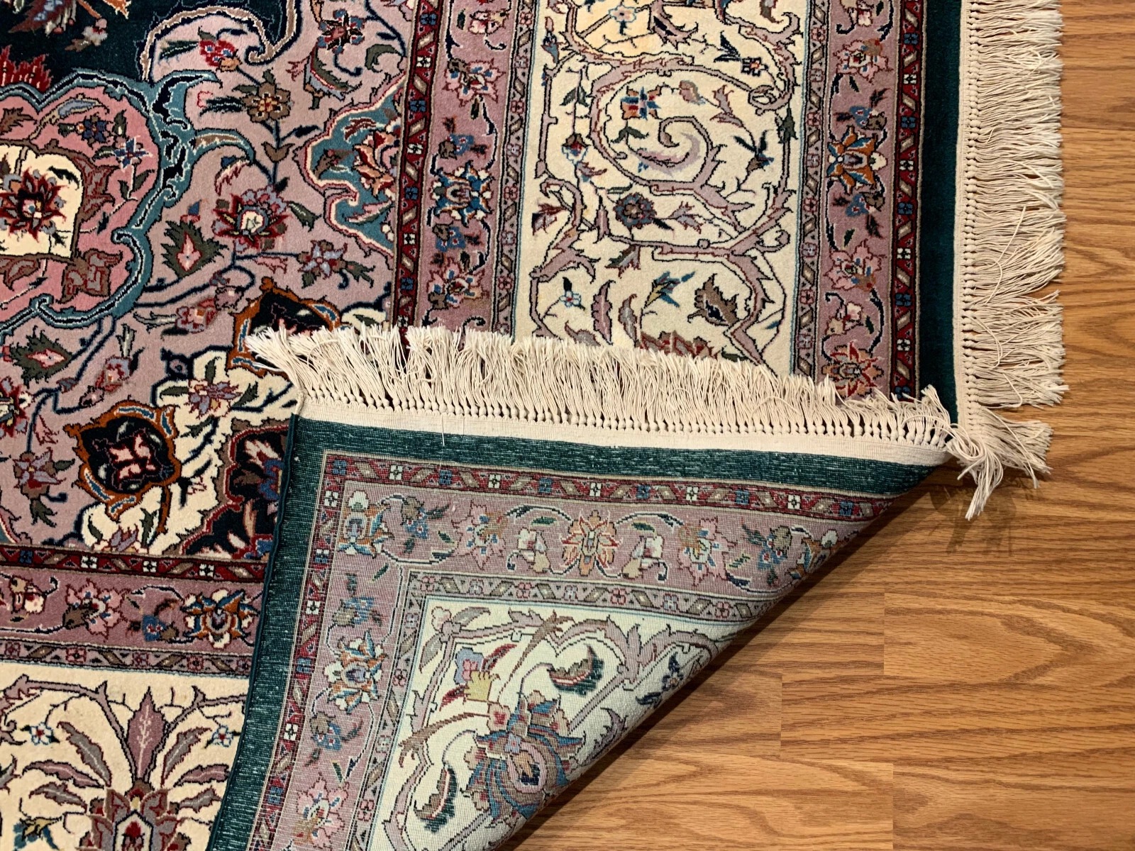 9 x 12 Hand Knotted Wool & Silk Area Rug